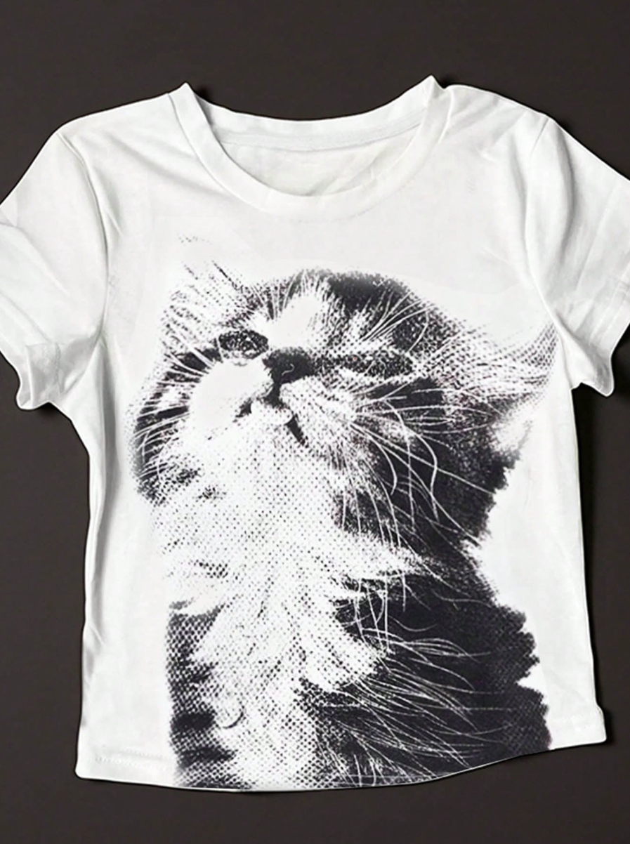 Over It Kitten Baby Tee