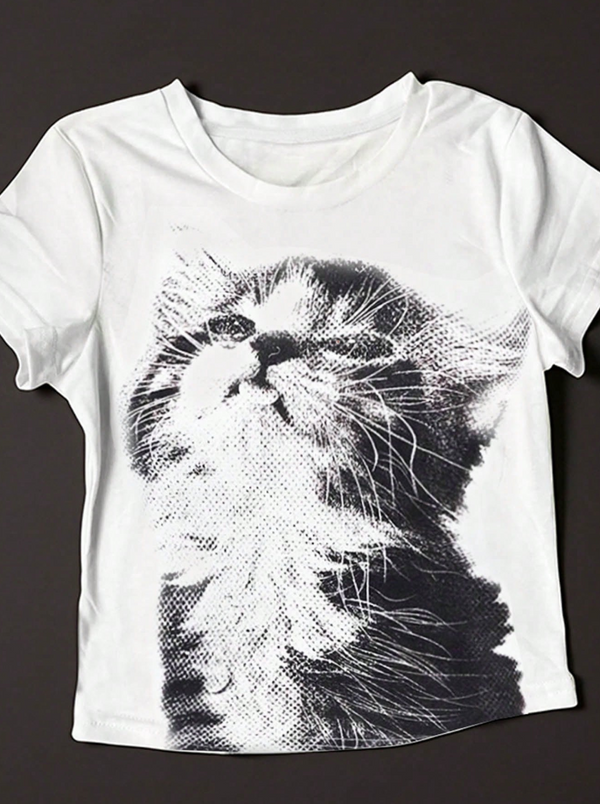 Over It Kitten Baby Tee