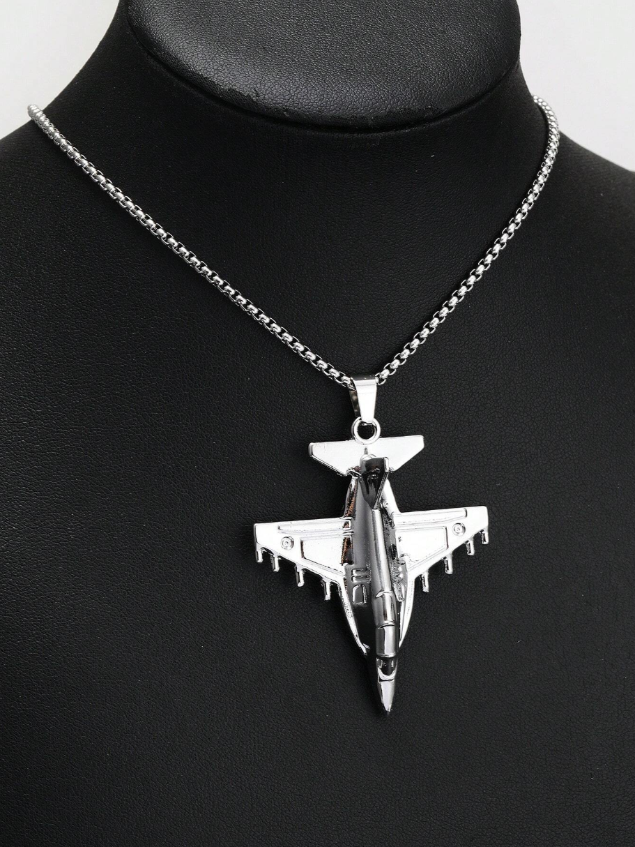 Stainless Steel │Fighter Jet Necklace