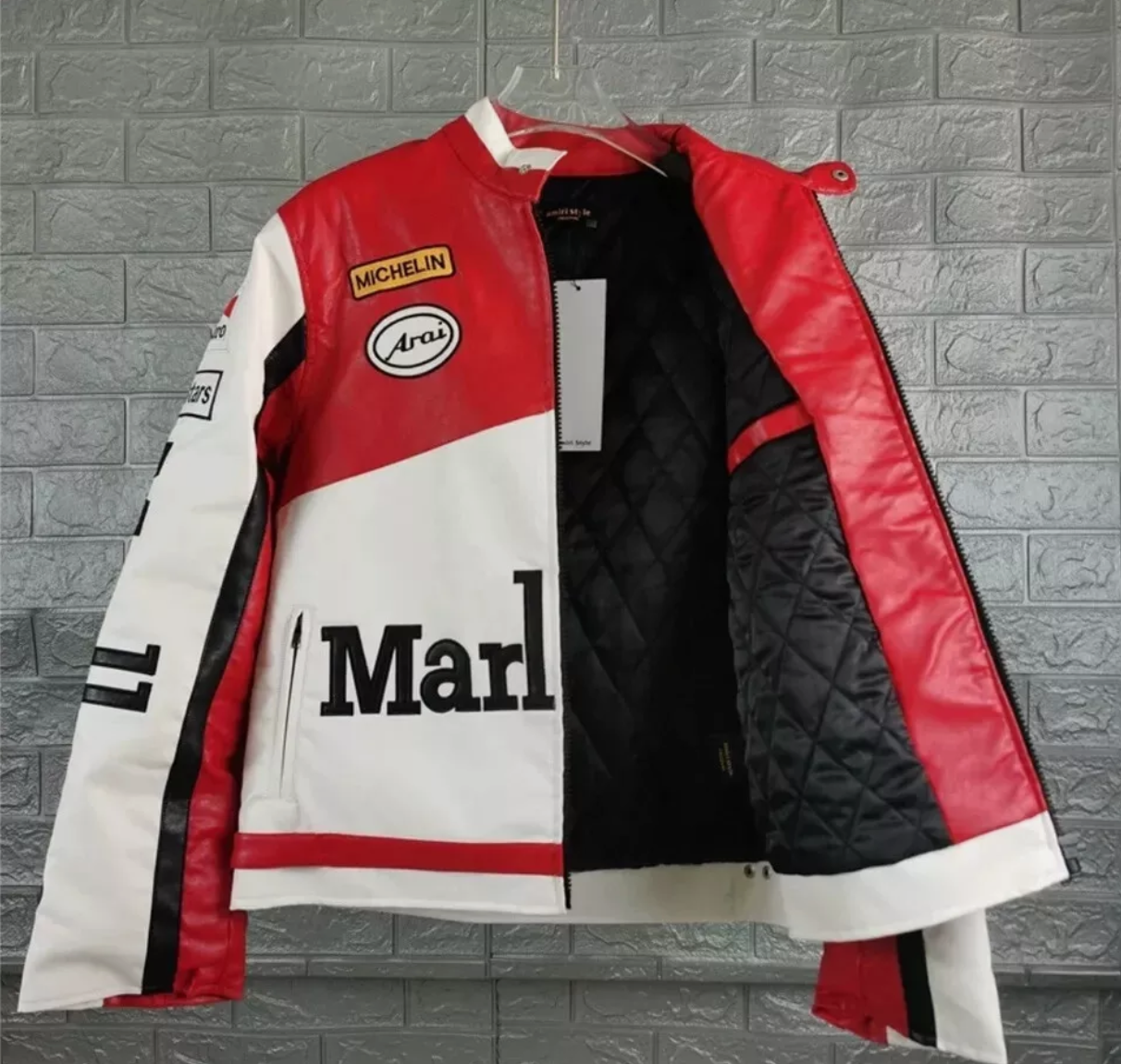 Vintage Marlboro Leather Racing Jacket