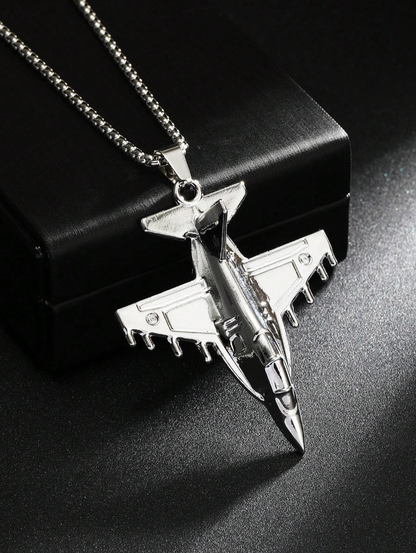 Stainless Steel │Fighter Jet Necklace