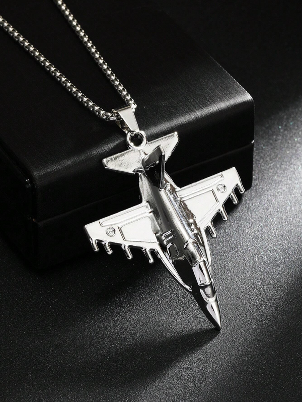 Stainless Steel │Fighter Jet Necklace