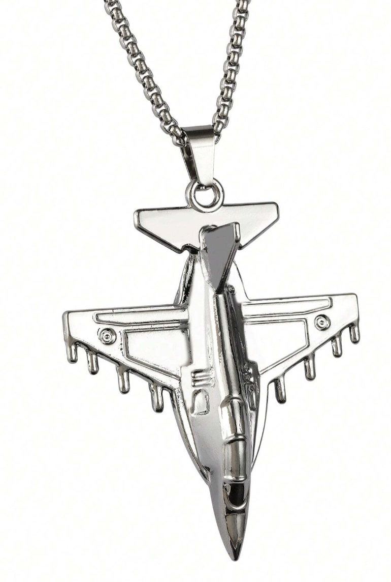 Stainless Steel │Fighter Jet Necklace