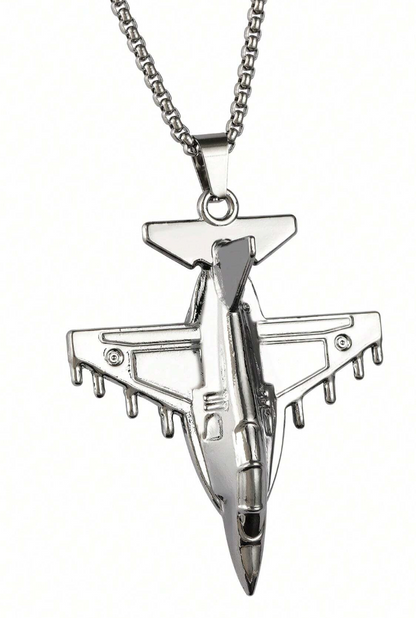 Stainless Steel │Fighter Jet Necklace