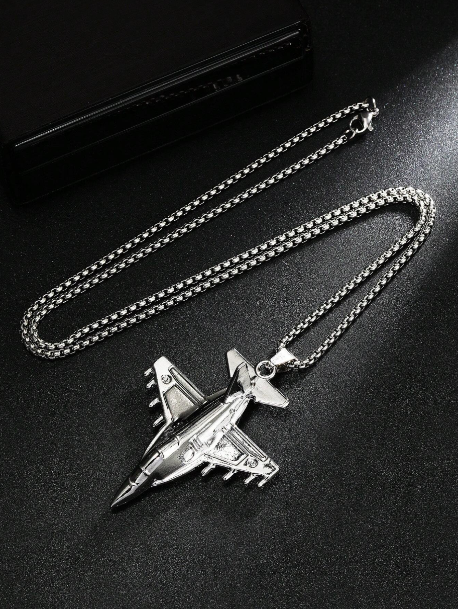 Stainless Steel │Fighter Jet Necklace
