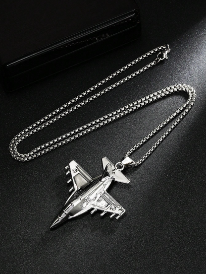 Stainless Steel │Fighter Jet Necklace
