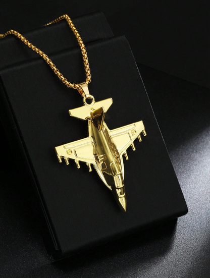 Stainless Steel │Fighter Jet Necklace