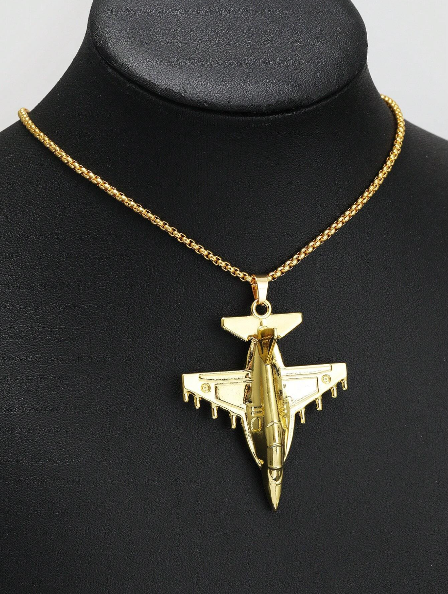 Stainless Steel │Fighter Jet Necklace